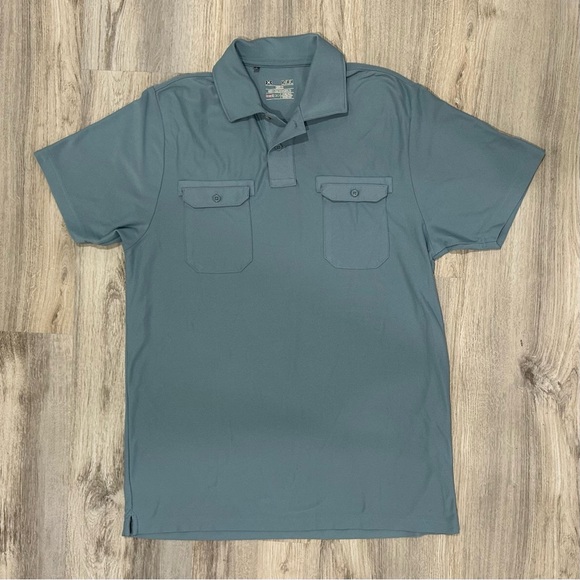 Under Armour Golf Polo Men’s HeatGear Performance Short Sleeve Shirt Blue Size M - Picture 1 of 7